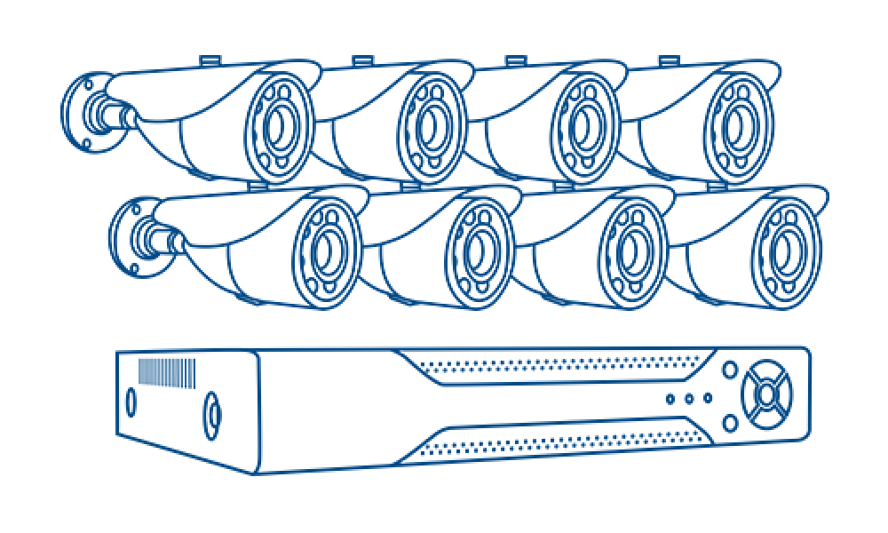 KIT DE CAMARAS DE SEGURIDAD