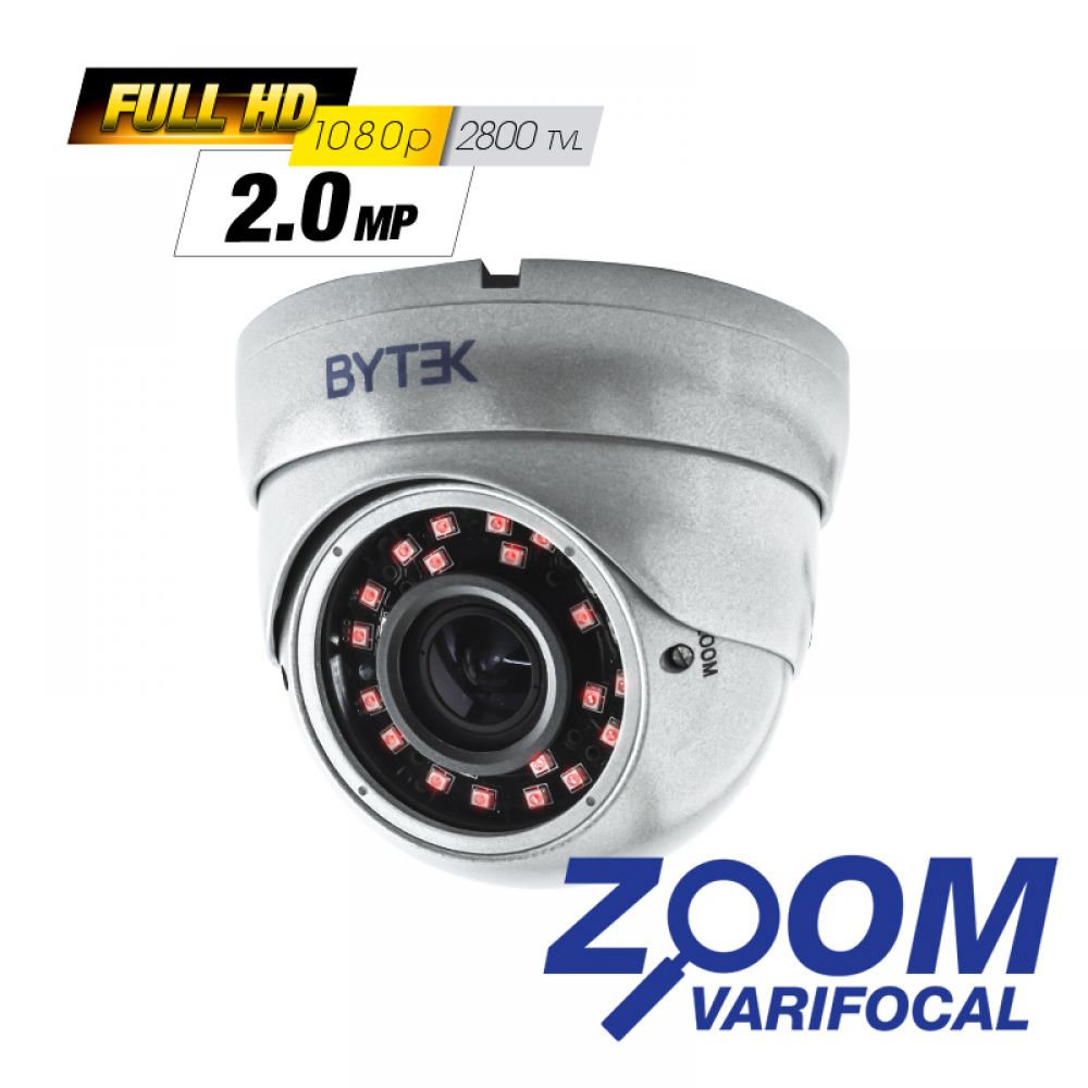 Camara domo Zoom varifocal de 2.0mp 2800 tvl 1080p