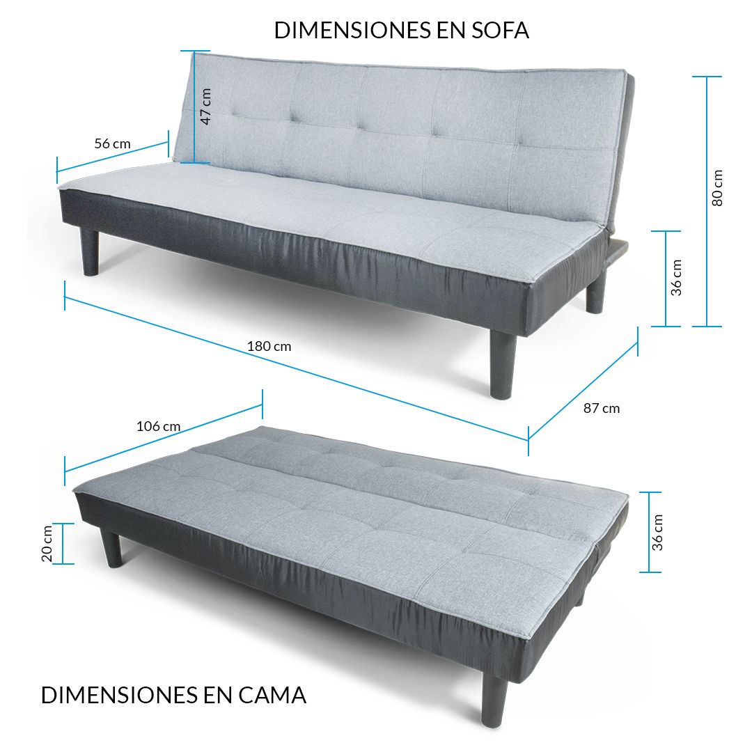 Sillón (sofá cama) individual de 3 posiciones