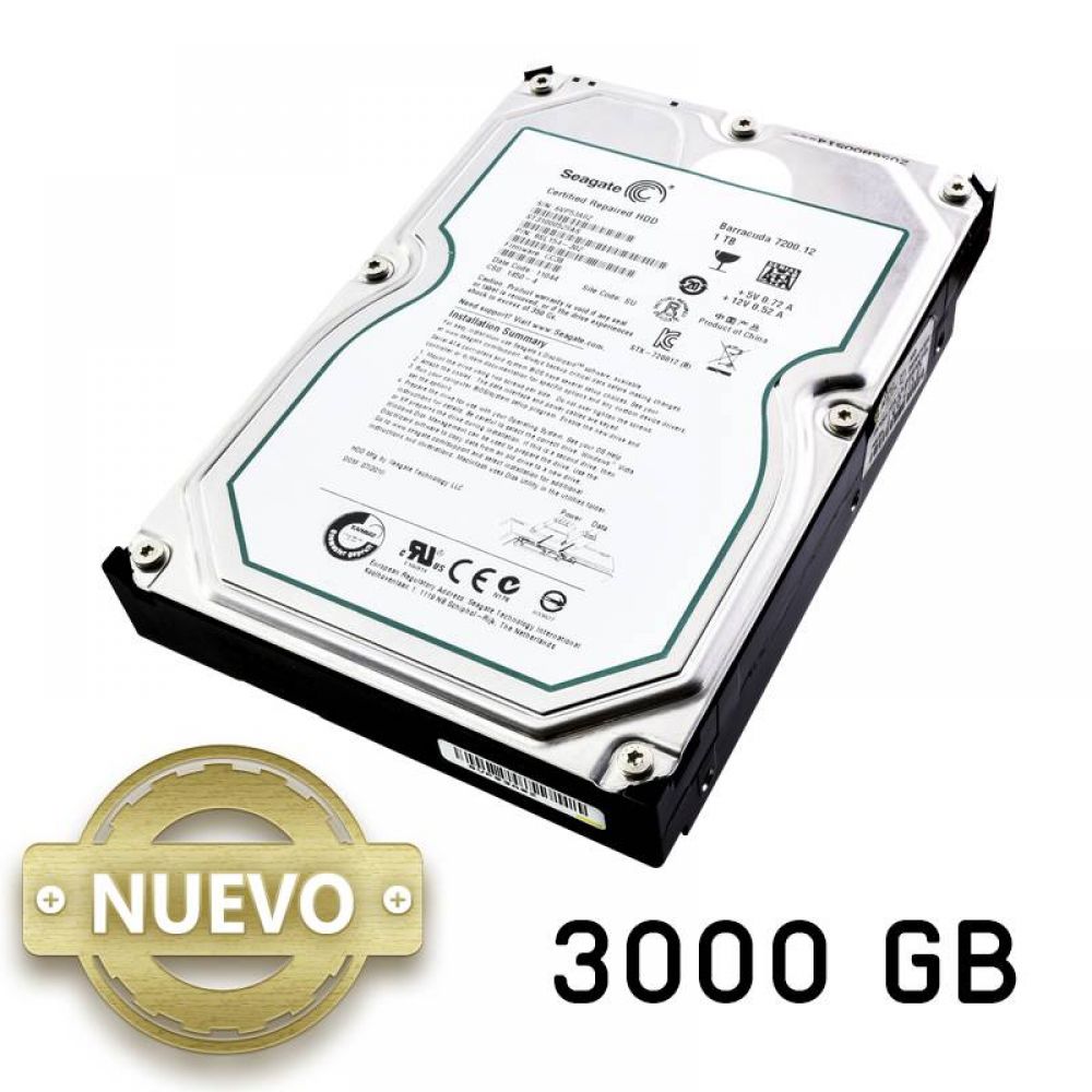 Altoparlante ayudar Literatura Disco duro nuevo SATA 3.5 3000 GB - Top Living