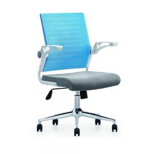 Silla para Oficina Ejecutiva Mesh Azul y base giratoria