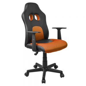 Silla Gamer para Niño color Naranja y Negro