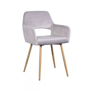 Silla para Comedor Minimalista Gris Claro