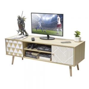 Mesa Tipo Consola para TV estilo Vintage Color Beige