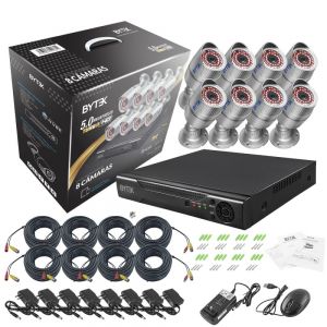 Kit en caja de 8 camaras de 5.0MP Turbo HD 4K