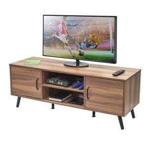 Mesa Minimalista para TV textura madera