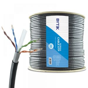 Bobina cable UTP Calibre 0.60 mm Doble forro blindado Categoria 6e de 300 metros