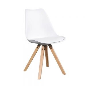 Silla para Hogar estilo eames moderna blanco