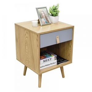 Buro con Cajon y Entrepaño Beige con Azul