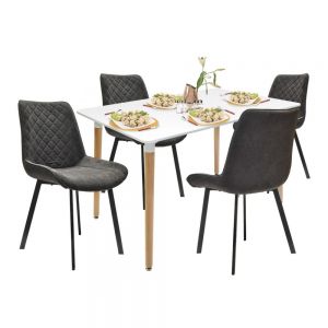 Comedor Vintage con 4 Sillas y 1 Mesa Eames