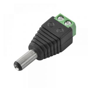 Conector macho para corriente