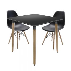 Comedor Minimalista con 2 sillas Eames y Mesa Eames 