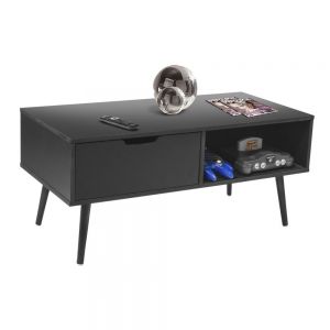 Mesa de Centro color Negro con cajón