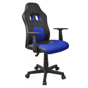 Silla Gamer para Niño color Azul y Negro