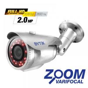 Camara bullet zoom varifocal de 2.0mp 2800 tvl 1080p