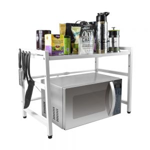 Estante para Microondas y Cocina de 1 Nivel color Blanco
