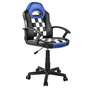 Silla Gamer para Niño Azul Bandera Racer