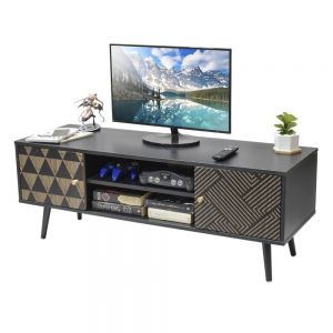 Mesa Tipo Consola para TV estilo Vintage Color Negro