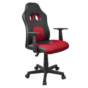 Silla Gamer para Niño color Rojo y Negro