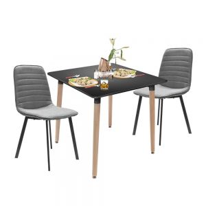 Comedor Minimalista con 2 sillas y Mesa Eames 