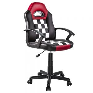 Silla Gamer para Niño Rojo Bandera Racer