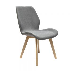 Silla para Comedor Contemporanea Gris Oscuro